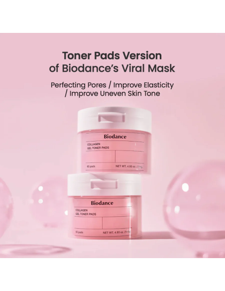 BIODANCE | Collagen Gel Toner Pads - 60ud
